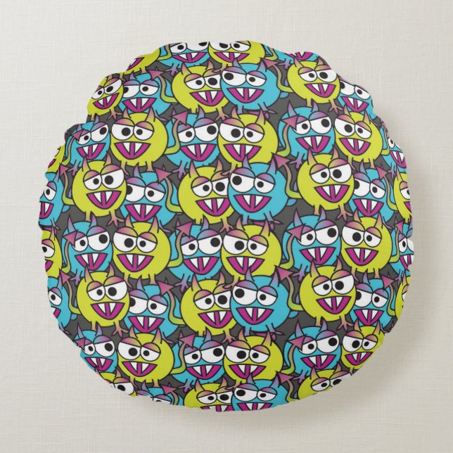 Little Devils  Round Cushion (Front)