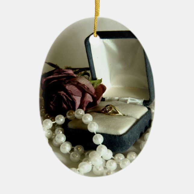 Little Diamond II Ceramic Tree Decoration (Front)