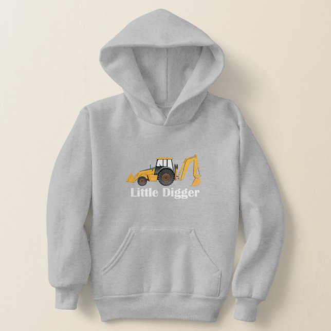 Little Digger - Kids' Pullover Hoodie (Laydown)