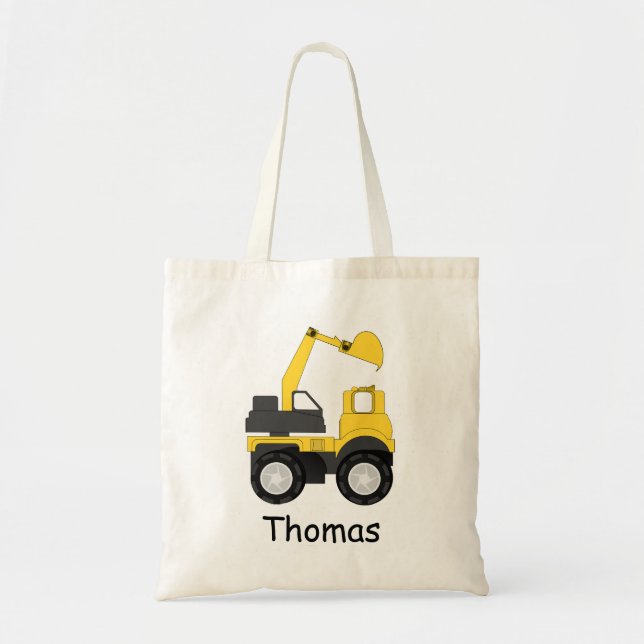 Little Digger Personalised Kid's Tote Bag (Front)