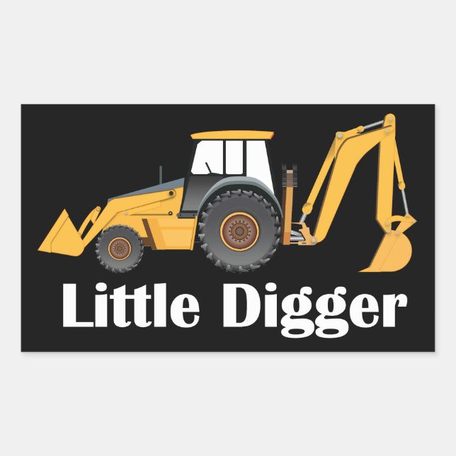 Little Digger - Rectangle Stickers, Glossy Rectangular Sticker (Front)