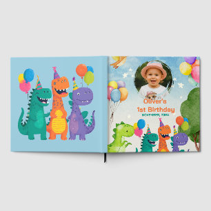Little Dino 1st Birthday Guest Book
