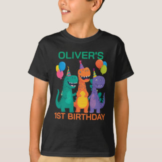 Little Dino 1st Birthday T-Shirt