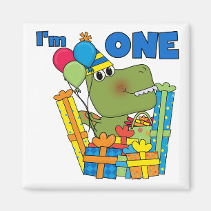 Little Dino 1st Birthday T shirts and Gifts Magnet