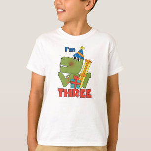 Little Dino 3rd Birthday Tshirts and Gifts