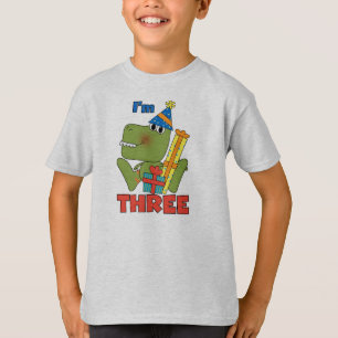 Little Dino 3rd Birthday Tshirts and Gifts