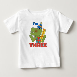 Little Dino 3rd Birthday Tshirts and Gifts