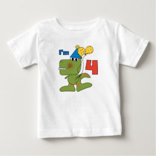 Little Dino 4th Birthday Tshirts and Gifts