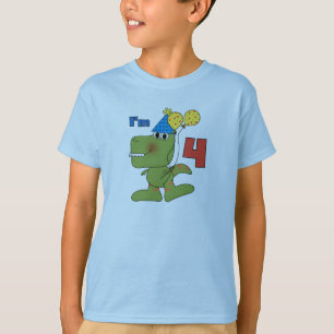 Little Dino 4th Birthday Tshirts and Gifts
