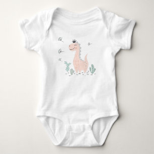 Little Dino Delight Baby Bodysuit