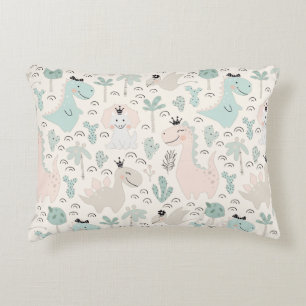 Little Dino Delight Decorative Cushion