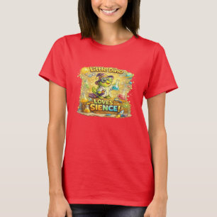Little Dino Loves Science – Cute Preschool Learnin T-Shirt