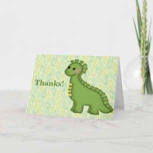 Little DinoBaby Shower Thank You Note Card