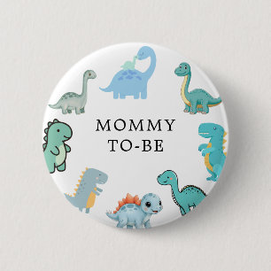 Little Dinosaur Cute Baby Shower 6 Cm Round Badge