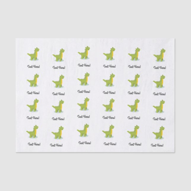 Little Dinosaur Tissue Paper (Front)