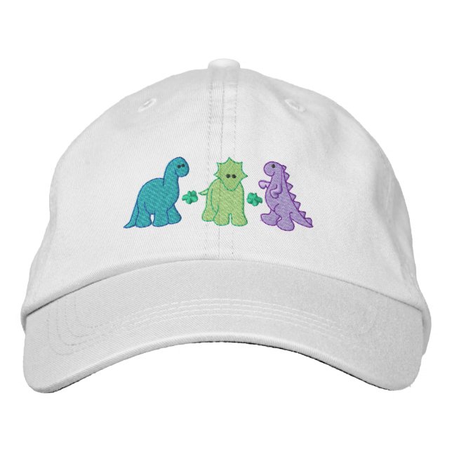 Little Dinosaurs Embroidered Hat (Front)