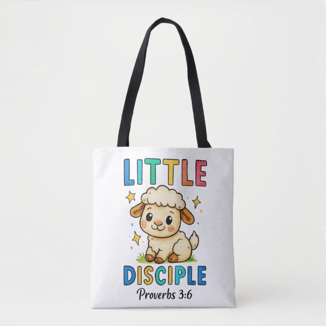 Little Disciple Proverbs 3:6 Tote Bag (Front)