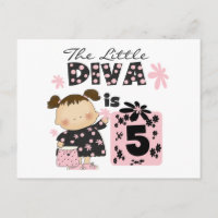 Little Diva 5th Birthday Tshirts and Gifts