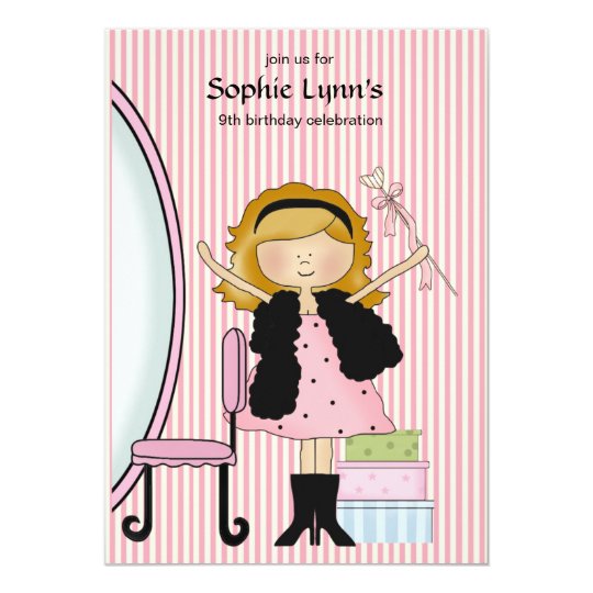Little Diva Birthday Invitation