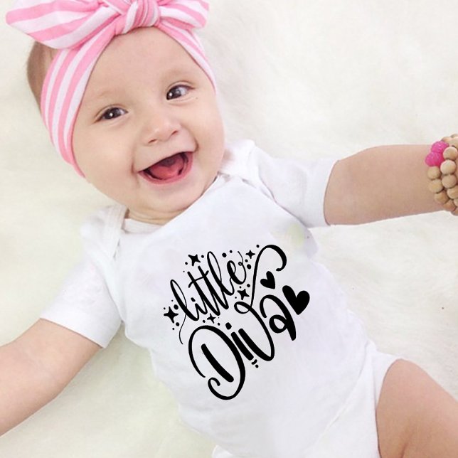 Little Diva Funny Baby Bodysuits One-Pieces (Creator Uploaded)