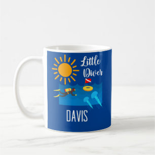Little Diver with Jelly Fish - Classic Mug