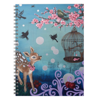 Little Doe with Cherry Blossoms Notebook