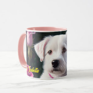 Little Dog And Rose Collection Mug