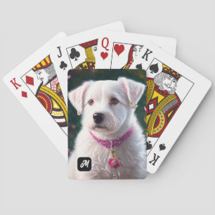 Little Dog And Rose Collection Playing Cards