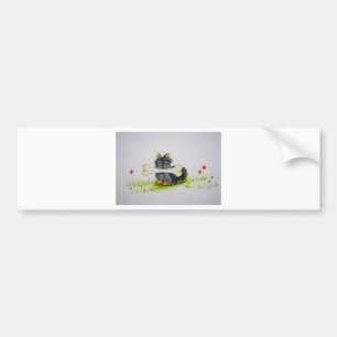 Little Dog Big Bone ( Yorkshire terrier ) Bumper Sticker