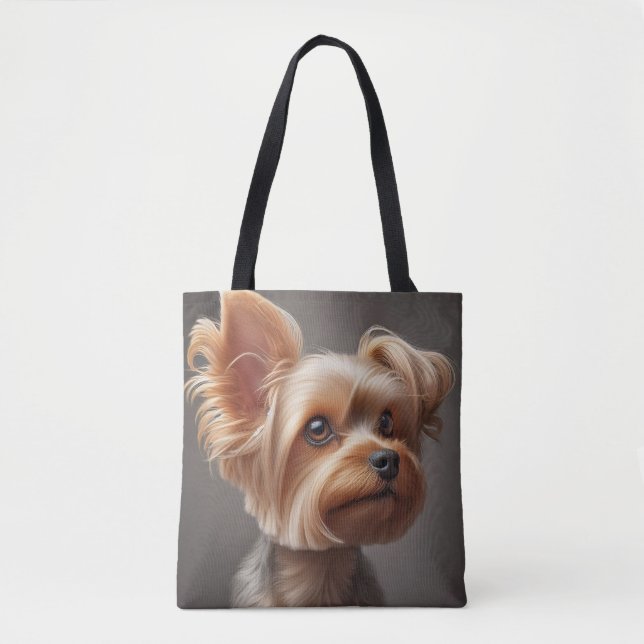 Little Dog Image Tote Bag (Front)