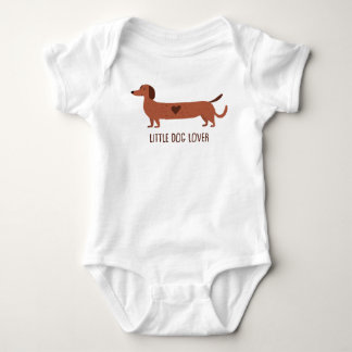 Little dog lover baby bodysuit