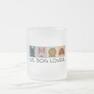 Little Dog Lover Tshirts and Gifts Frosted Glass Coffee Mug