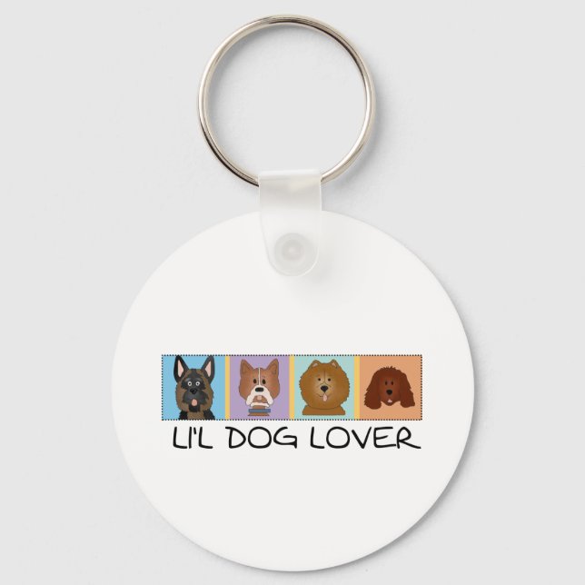 Little Dog Lover Tshirts and Gifts Key Ring (Front)