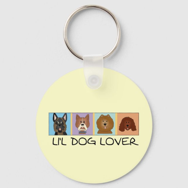 Little Dog Lover Tshirts and Gifts Key Ring (Front)