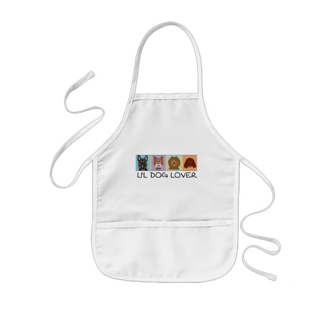 Little Dog Lover Tshirts and Gifts Kids Apron (Front)