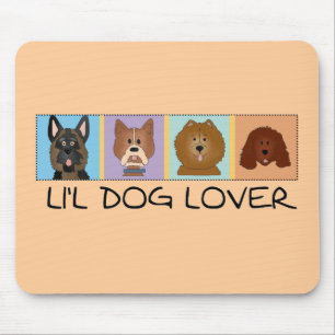 Little Dog Lover Tshirts and Gifts Mouse Mat
