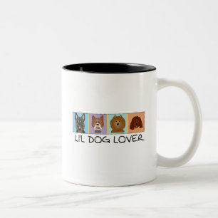 Little Dog Lover Tshirts and Gifts Two-Tone Coffee Mug