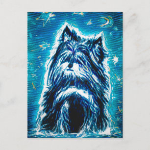 Little Doggy in blue Postcard