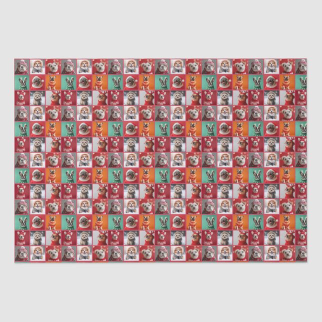 Little Dogs in Sweaters Wrapping Paper Roll (Front)