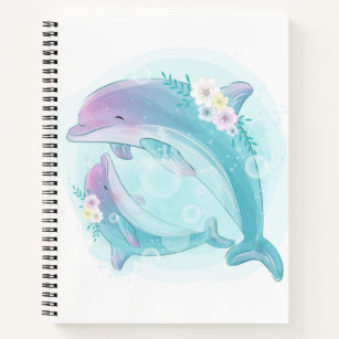 Little Dolphin Spiral Notebook