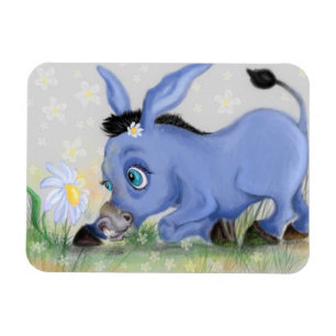 Little Donkey and Daisy - Add Your Picture / Text Magnet
