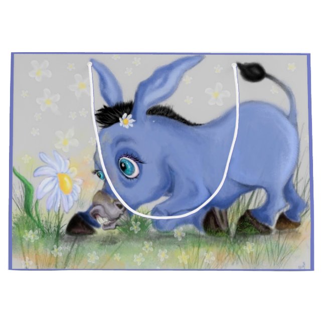 Little Donkey and Daisy Gift Bag (Front)