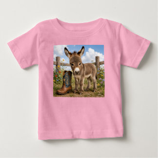 Little Donkey, Big Ears – Cute Baby Donkey T-Shirt