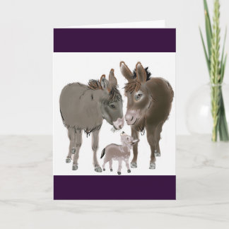 Little Donkey Holiday Card