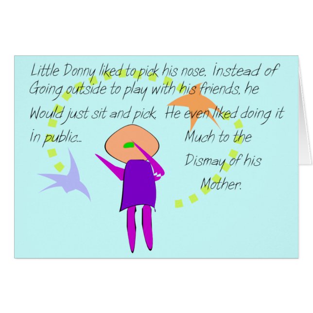 "Little Donny"  Story Art Cards and T-Shirts (Front Horizontal)