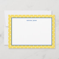 Little Dots Blue and Yellow Personalised
