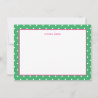 Little Dots Pink and Green Personalised