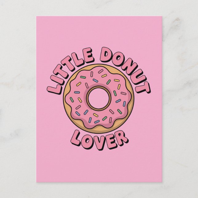 Little Doughnut Lover | Kids Postcard (Front)