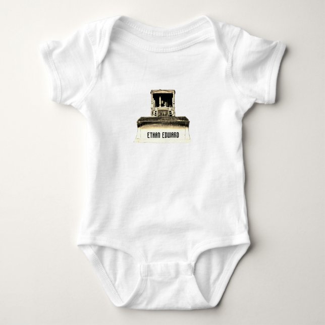 Little Dozer Baby Bodysuit (Front)