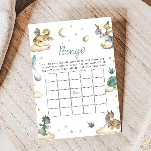 Little Dragon Baby Shower Bingo Game